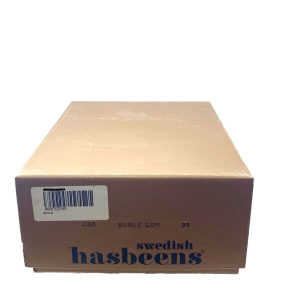 Swedish Hasbeens Baskemolla Toffel T-Strap Sandal, EU 39, Bubble Gum Pink - Picture 16 of 16